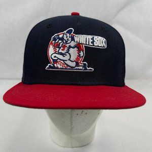 New Era 59FIFTY CHICAGO WHITE SOX Blue Red Retro BATTERMAN LOGO 7 1/8" Hat Club